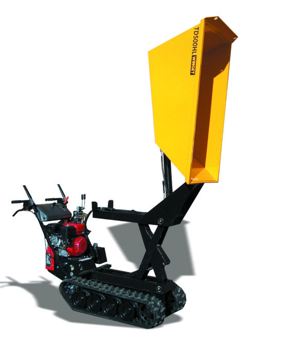 WINGET TD500HL HIGH LIFT TRACKED DUMPER RAISED AND TIPPED CUT OUT 2